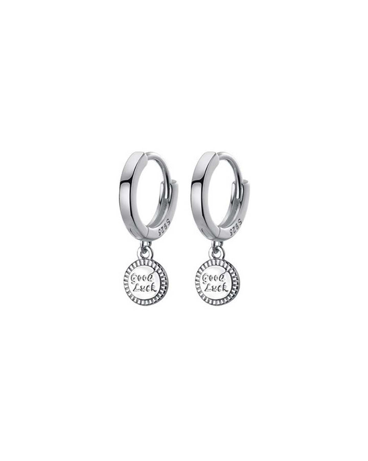 Good Luck Charm Huggie Earrings