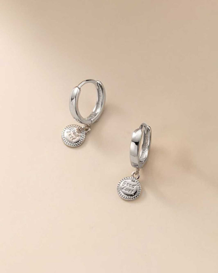 Good Luck Charm Huggie Earrings