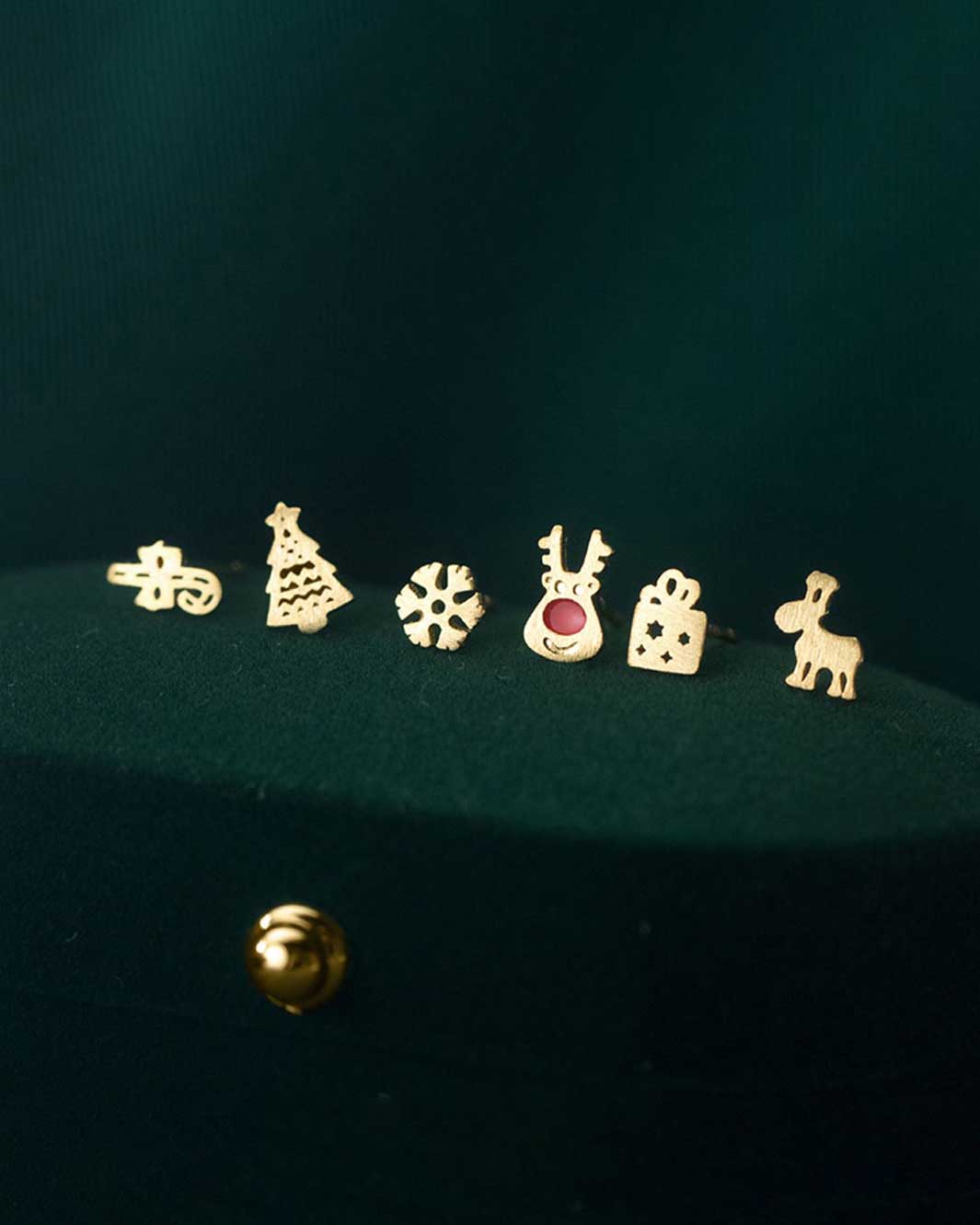 Christmas Festive Stud Earrings Set