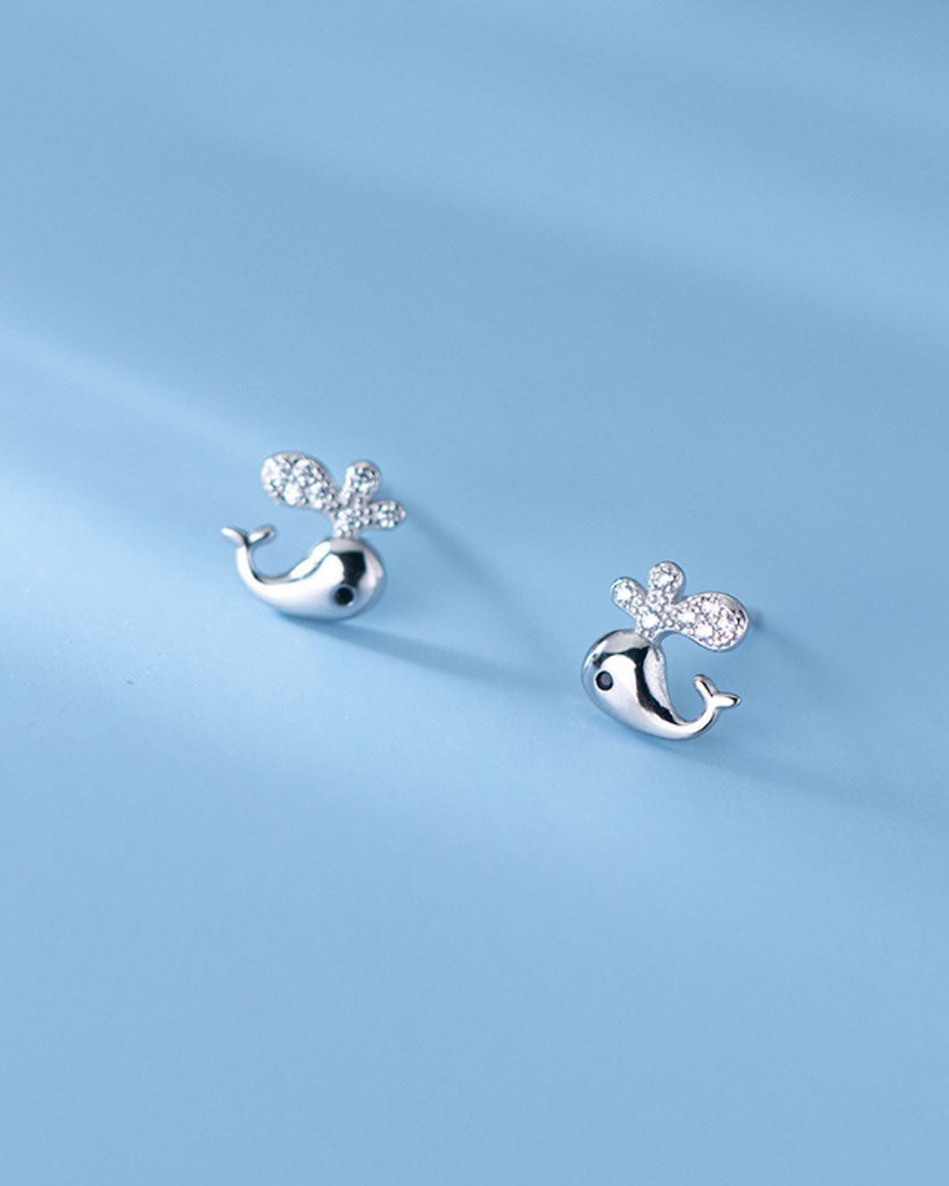 Whale Stud Earrings