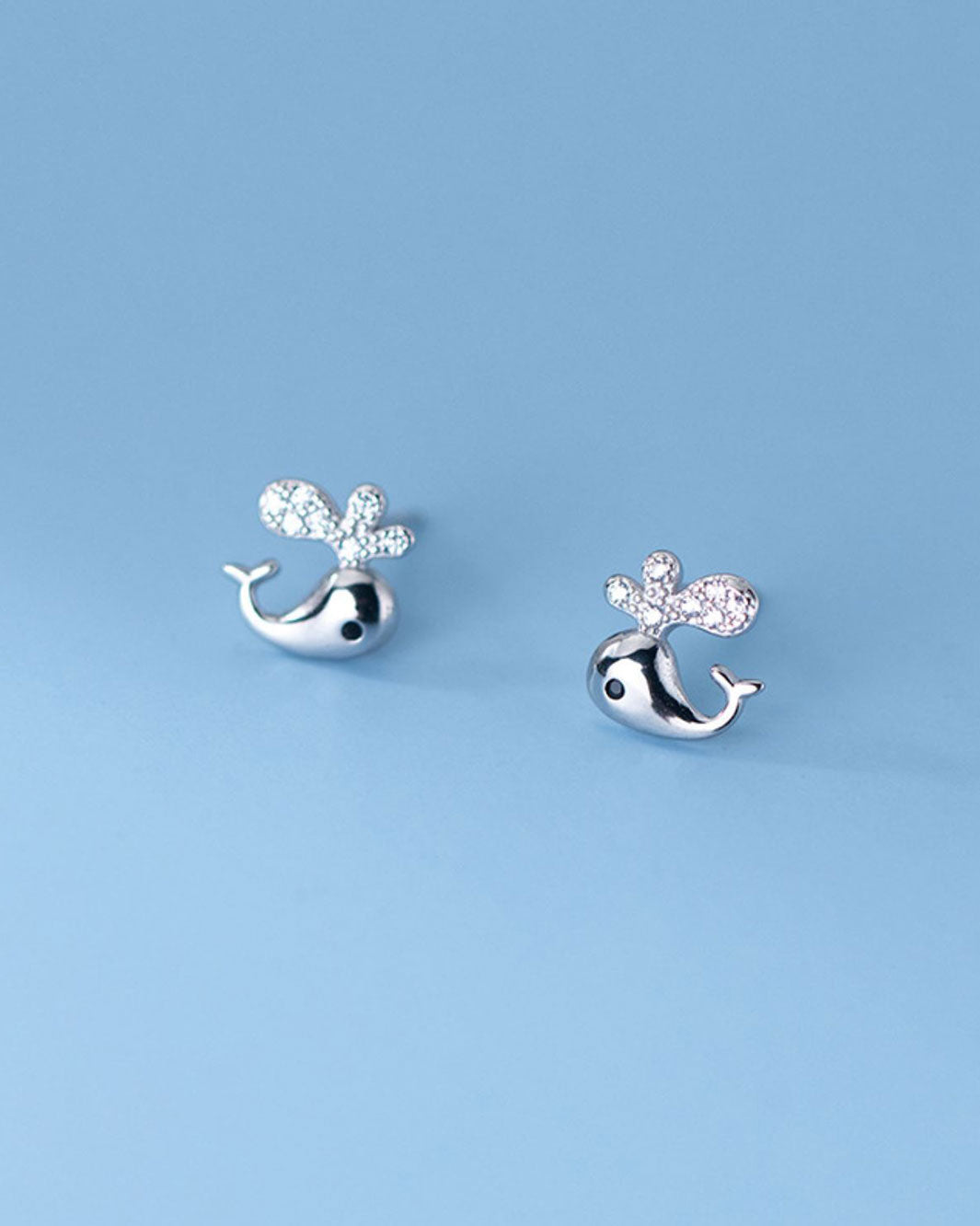 Whale Stud Earrings