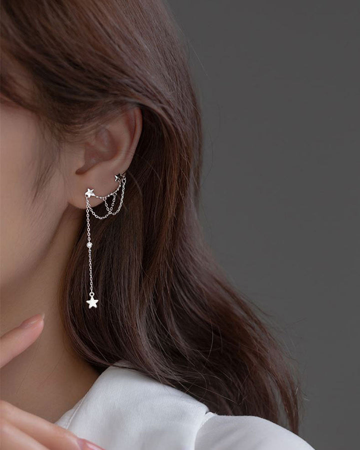 Galaxy Stud and Cuff Earrings