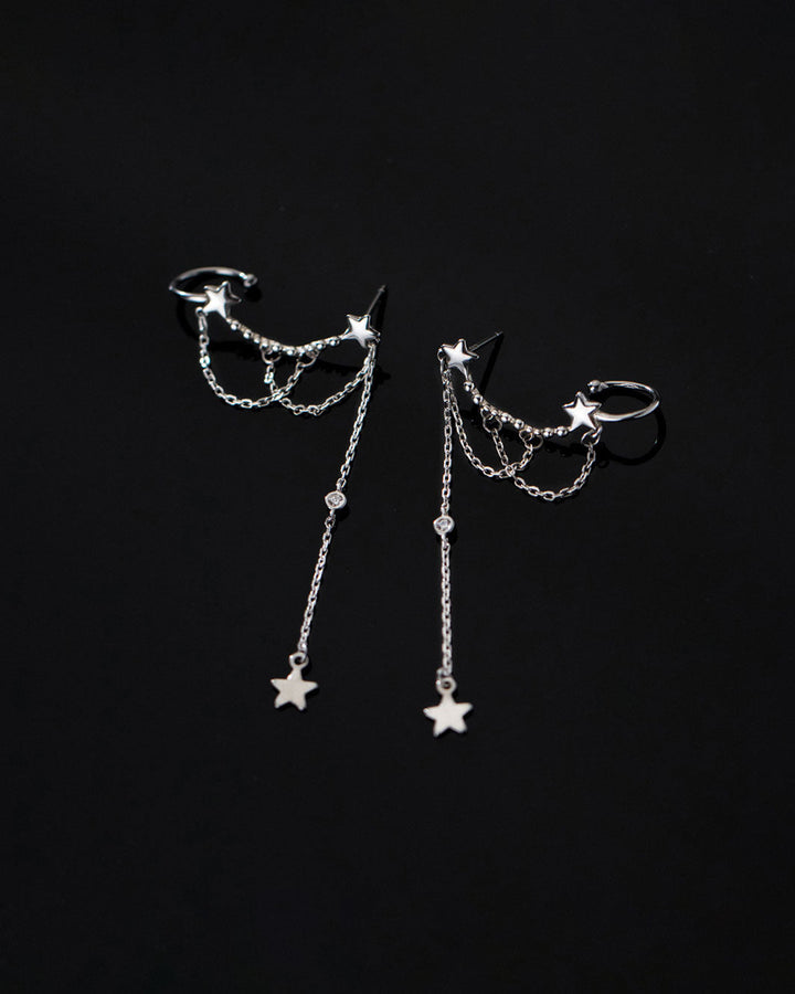 Galaxy Stud and Cuff Earrings