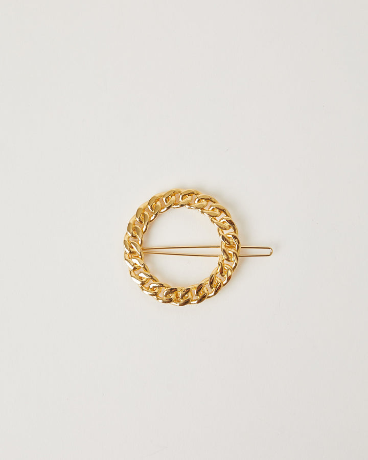 GISSEL CIRCLE CHAIN BARRETTE