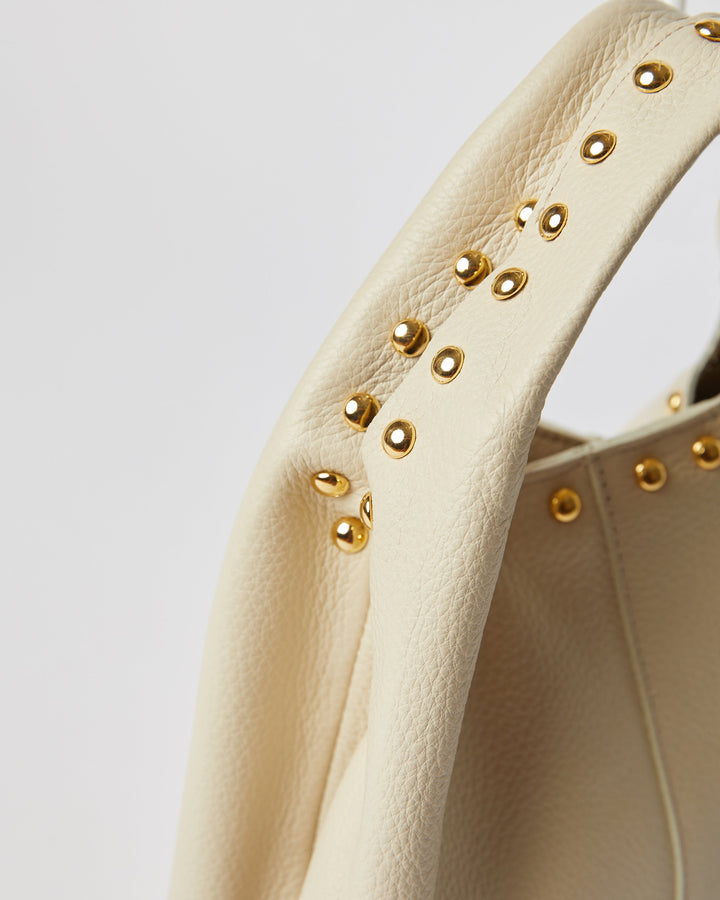 SIDNEY MINI LEATHER TOTE STUDDED