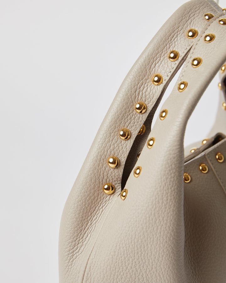 SIDNEY MINI LEATHER TOTE STUDDED