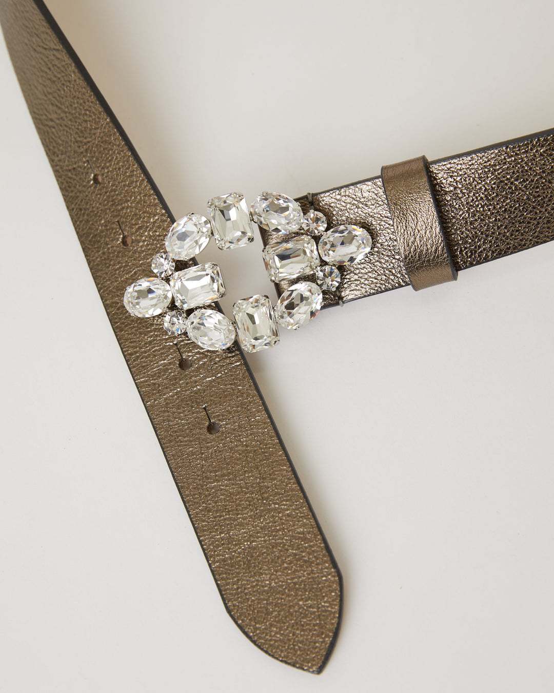 ALINA METALLIC LEATHER BELT