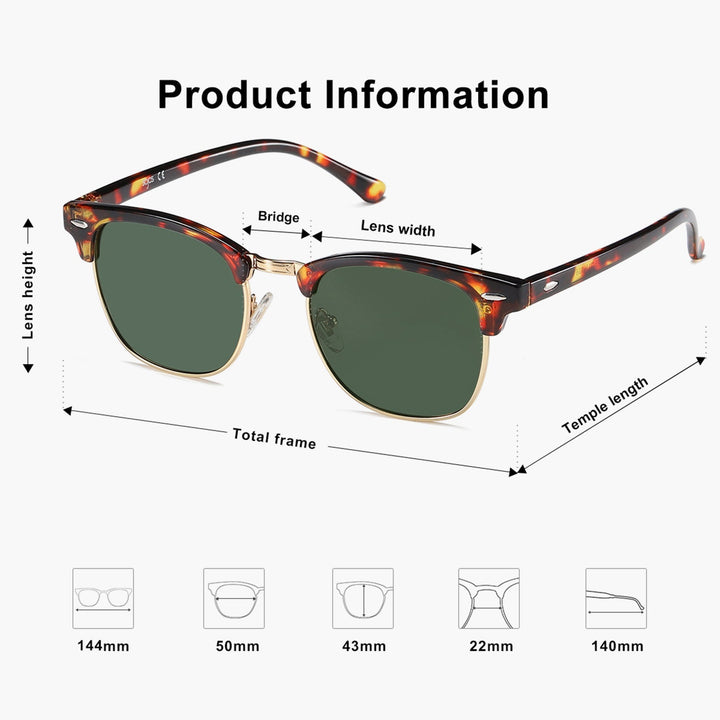 4 Colors - Fashion Logo Sunglasses