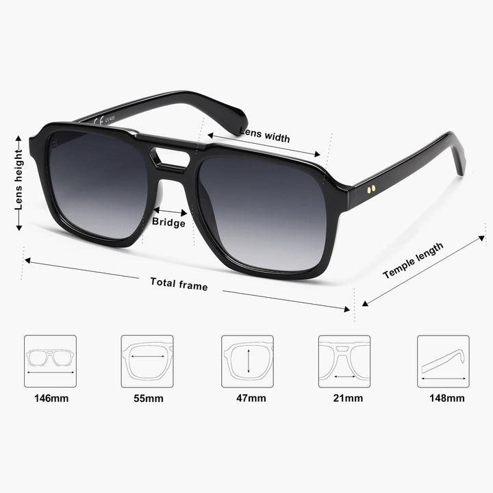 8 Colors - Stylish Striped Sunglasses