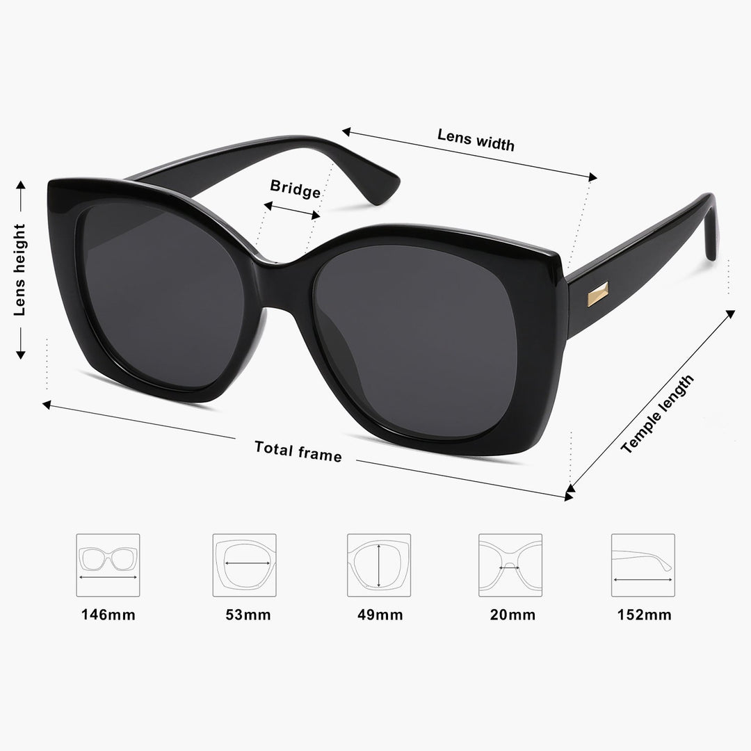 5 Colors - Gold Logo Sunglasses