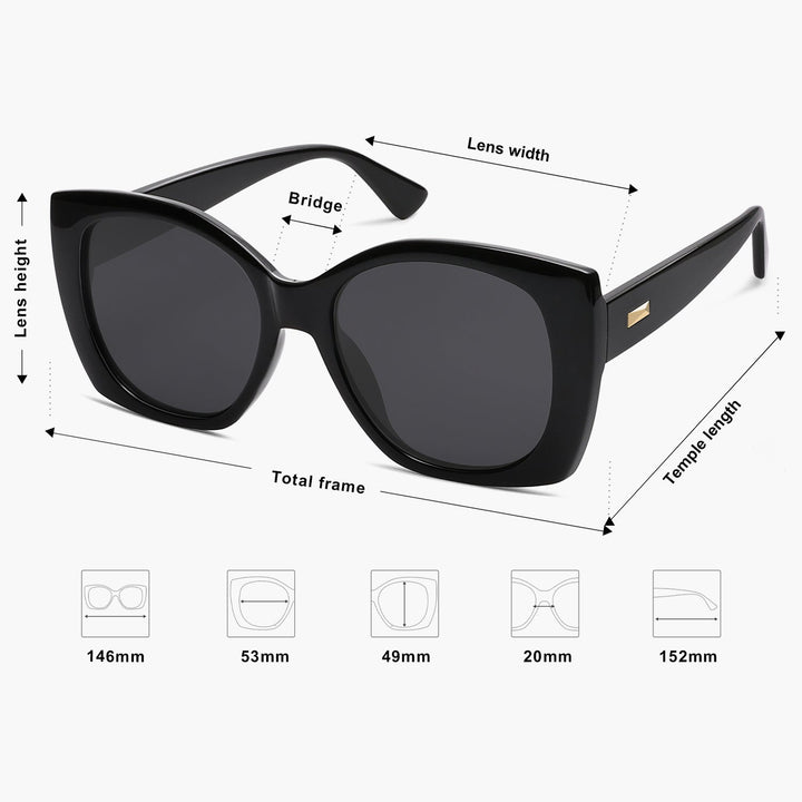 5 Colors - Gold Logo Sunglasses
