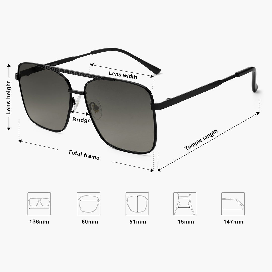 5 Colors - Outdoor Square Sunglasses