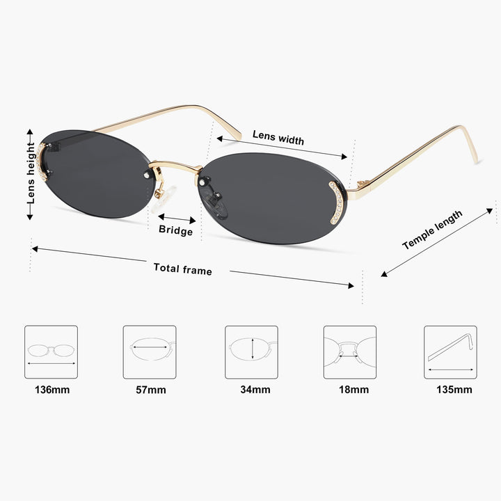 5 Colors - Diamond Lattice Design Sunglasses