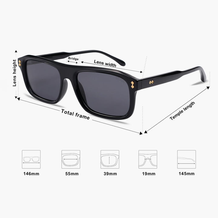 5 Colors - Deep Dark Inspired Sunglasses