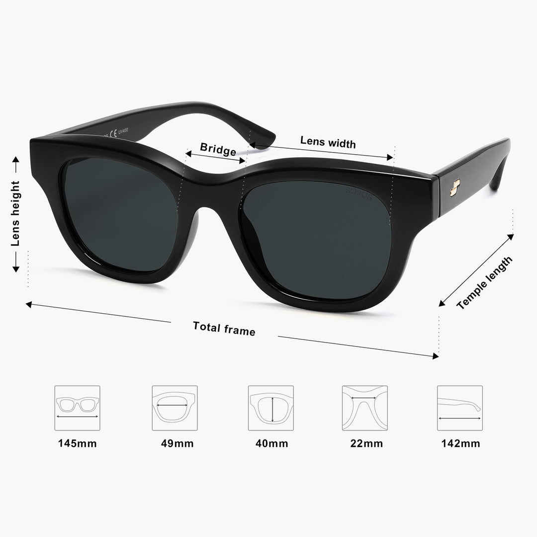 5 Colors - logo metal sunglasses