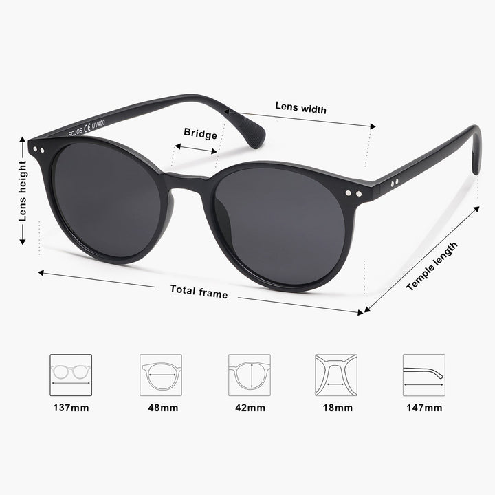 8-colour colour blocked temples sunglasses