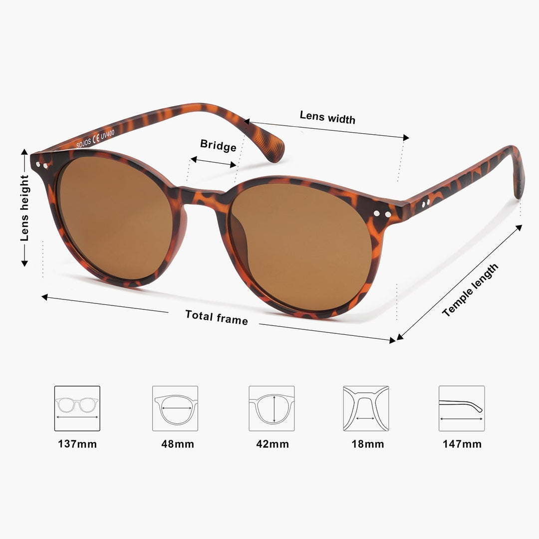 8-colour colour blocked temples sunglasses