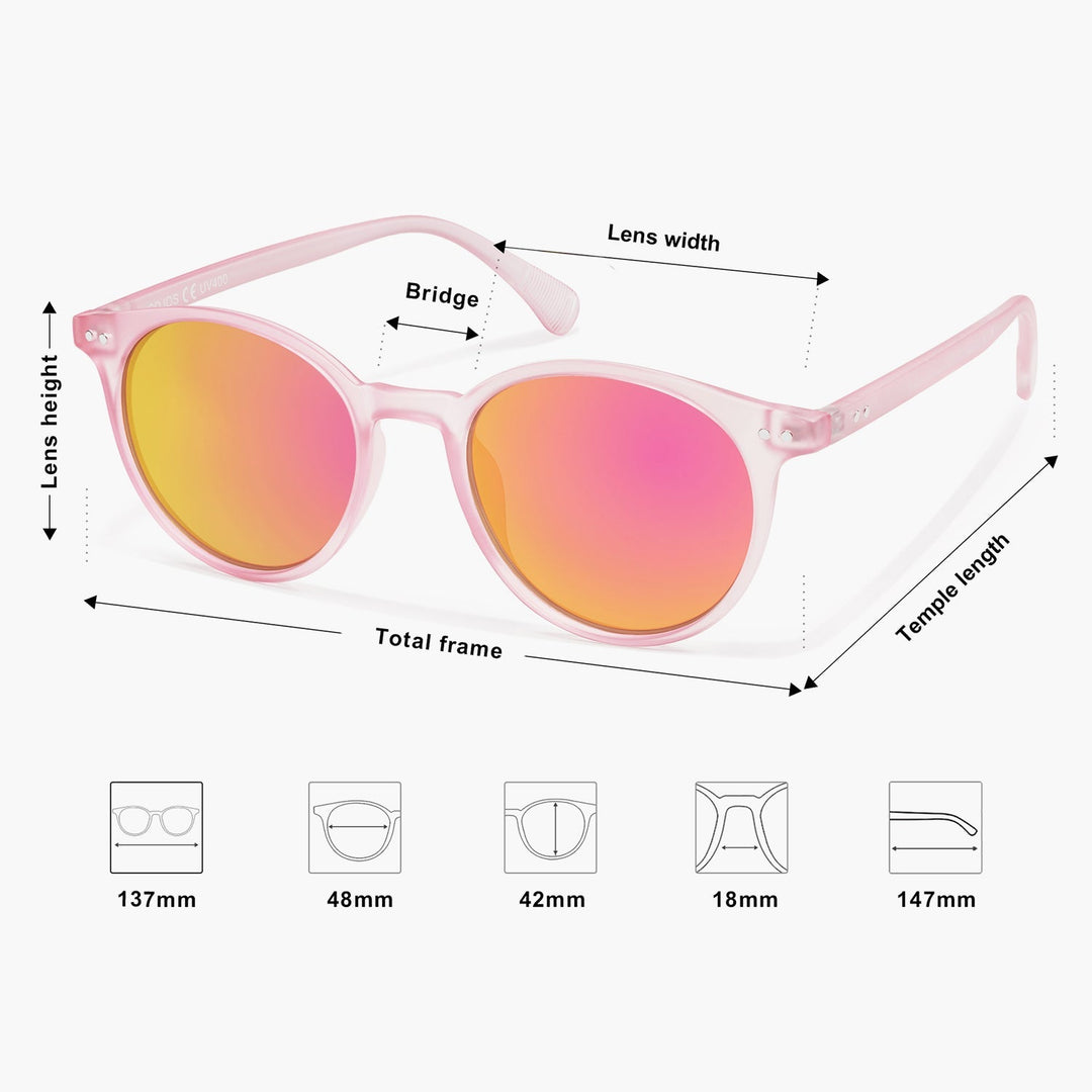 8-colour colour blocked temples sunglasses