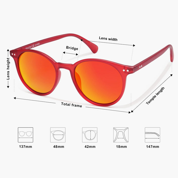 8-colour colour blocked temples sunglasses