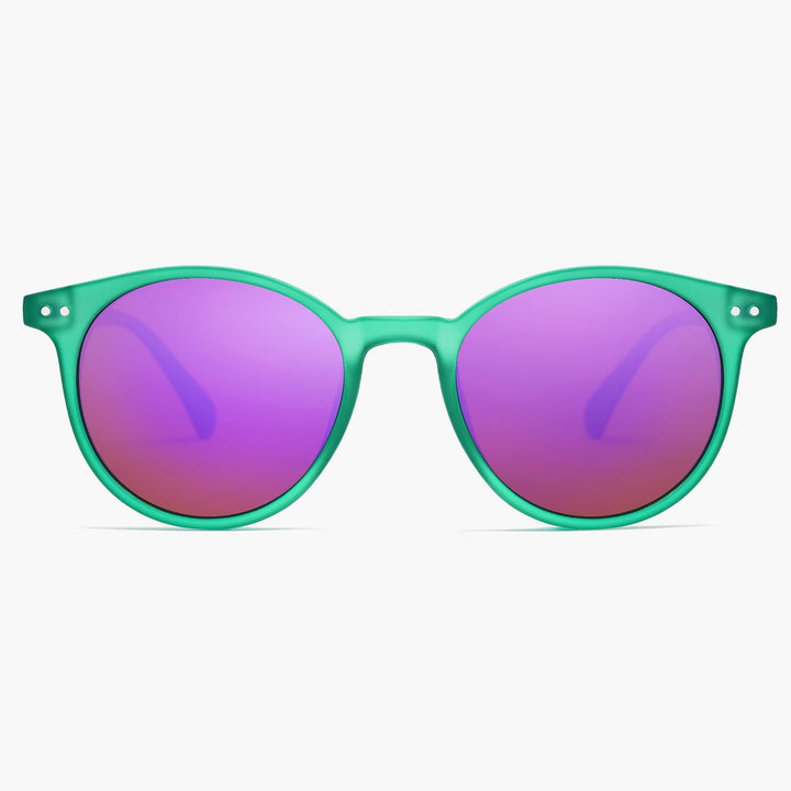8-colour colour blocked temples sunglasses