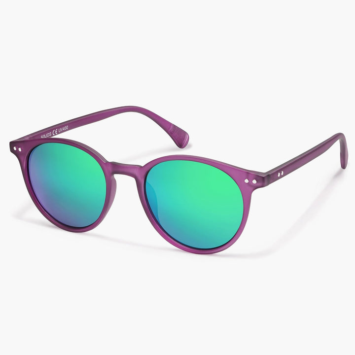 8-colour colour blocked temples sunglasses