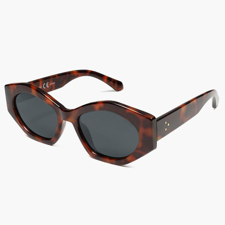 4-color fashionable four-leaf clover temple polarized sunglasses