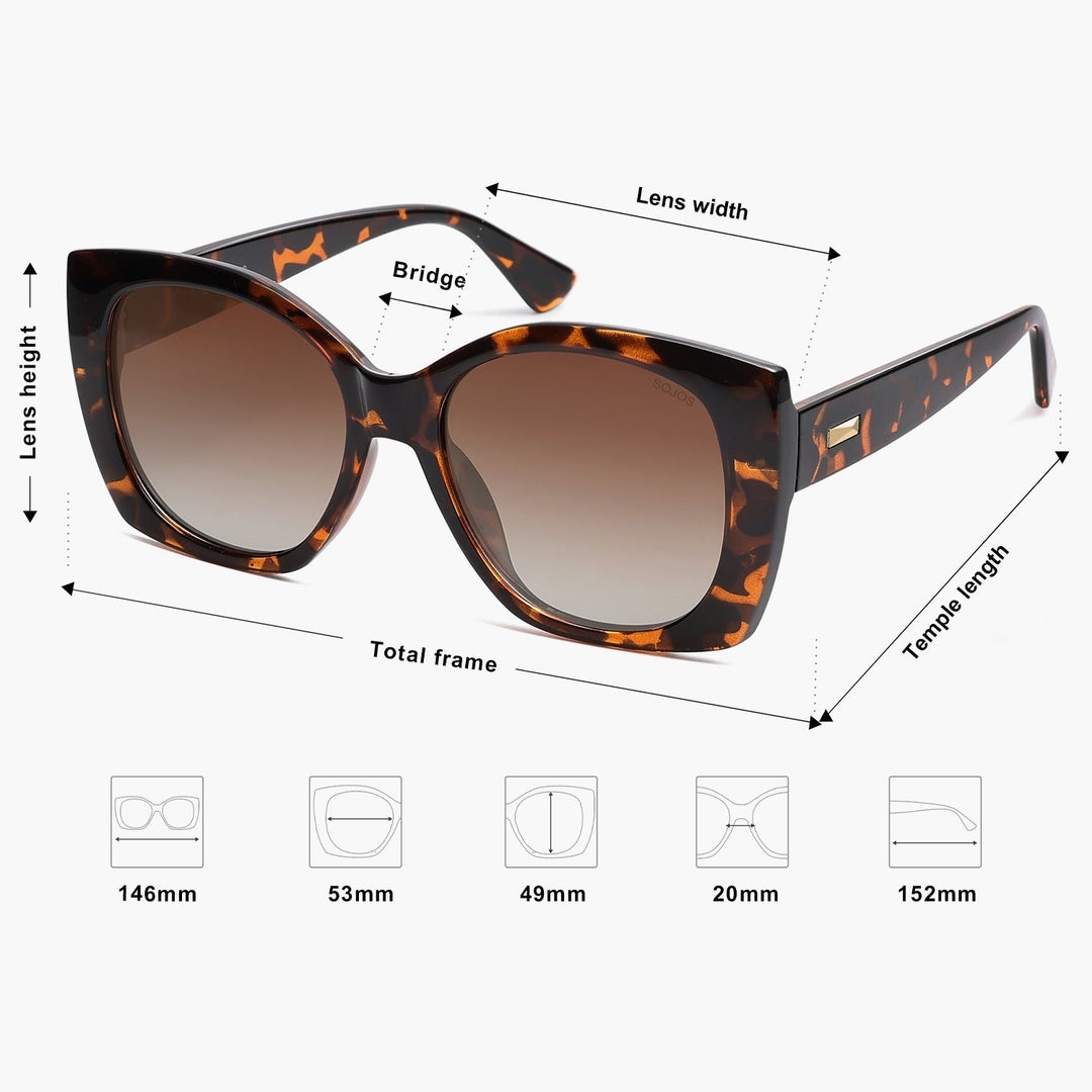 5 Colors - Gold Logo Sunglasses