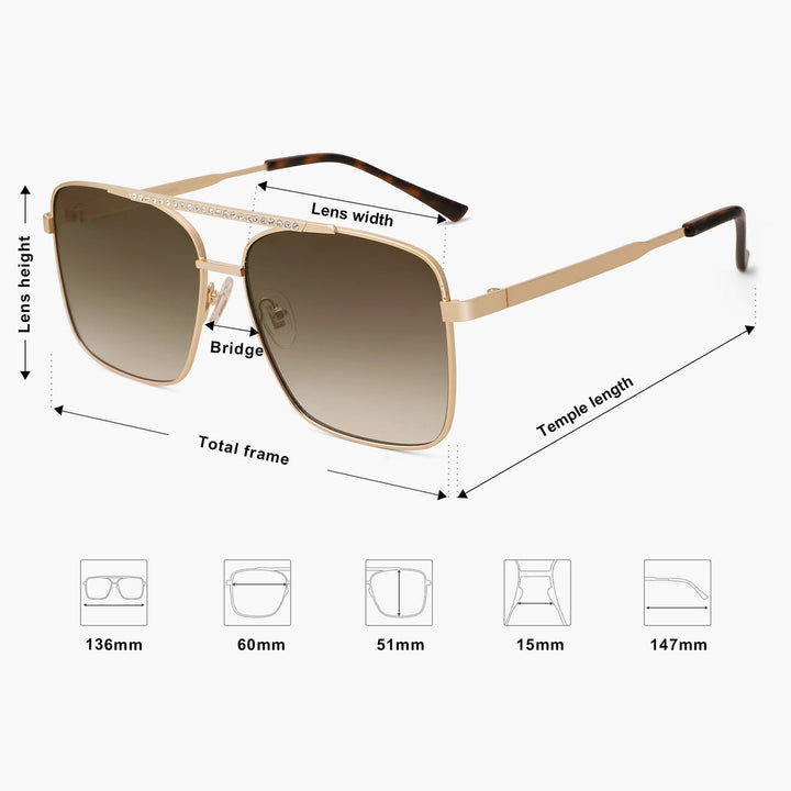 5 Colors - Outdoor Square Sunglasses