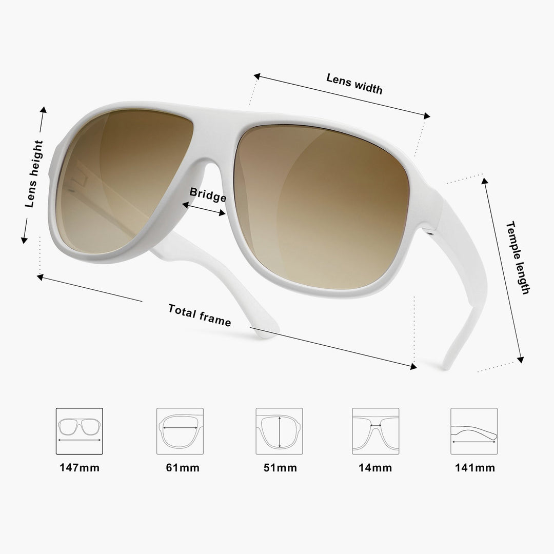 5 Colors - Retro Style Sunglasses