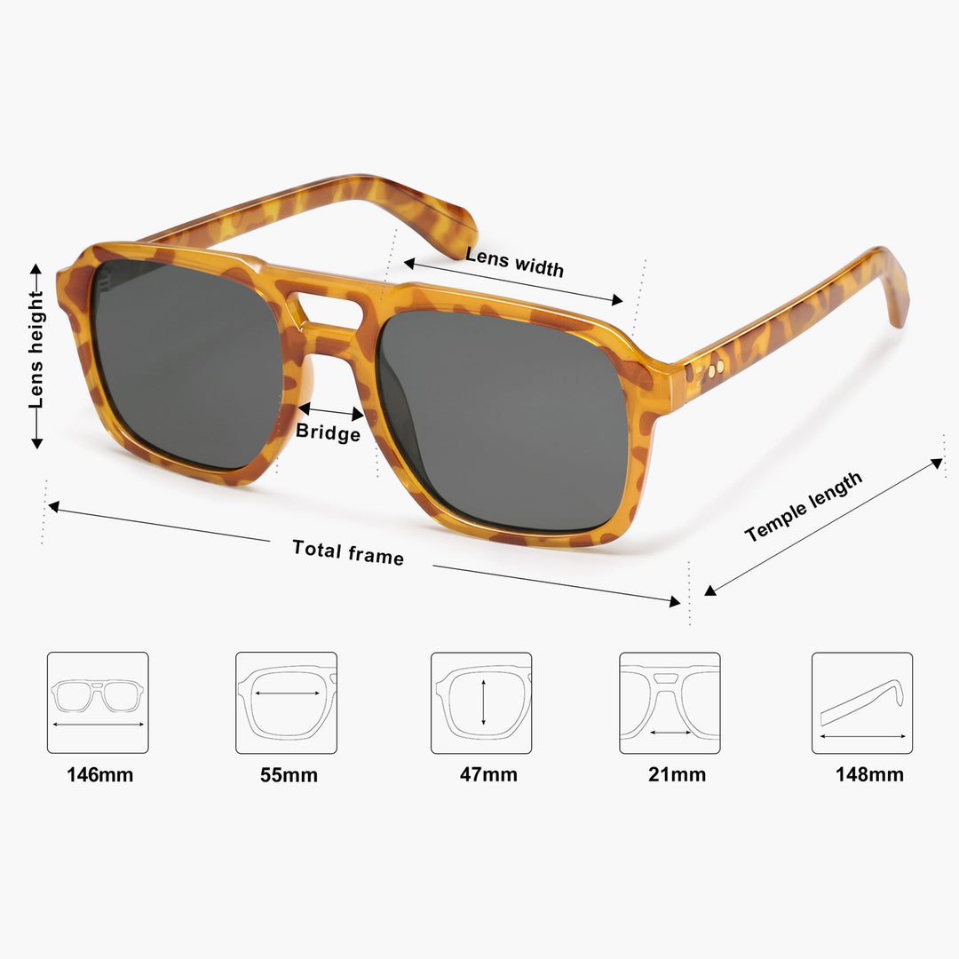 8 Colors - Stylish Striped Sunglasses