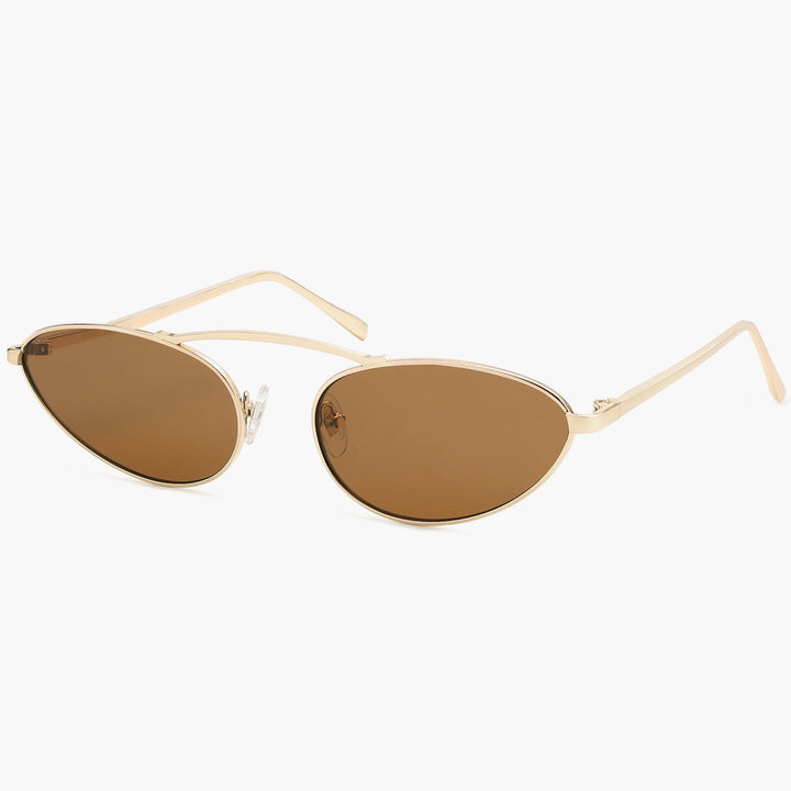 4 Colors - Minimalist Stripe Trimmed Sunglasses