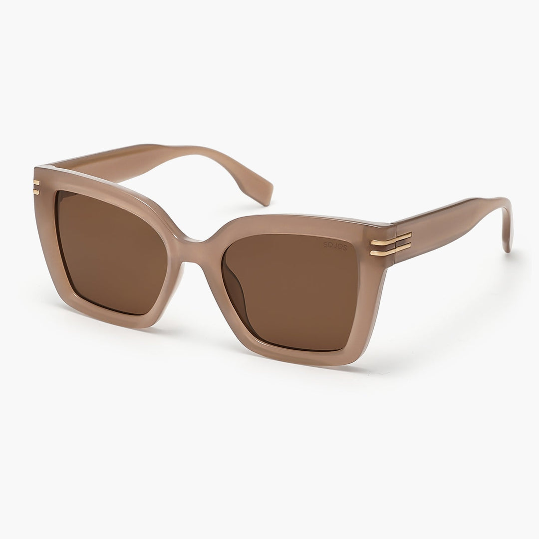 5 Colors - Cutout Logo Large Sunglasses