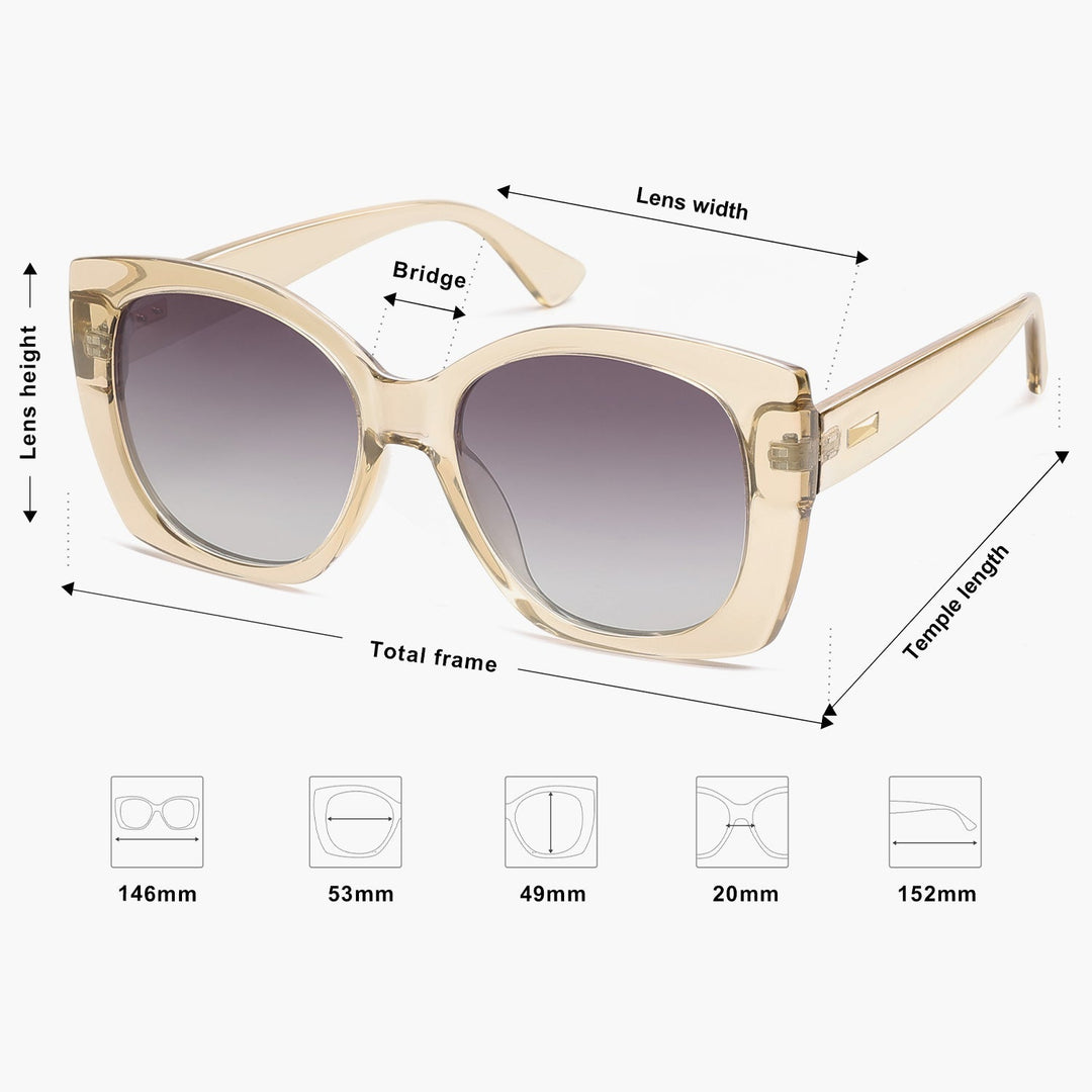 5 Colors - Gold Logo Sunglasses