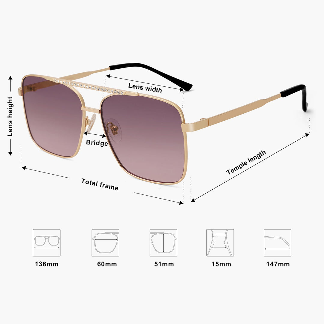 5 Colors - Outdoor Square Sunglasses