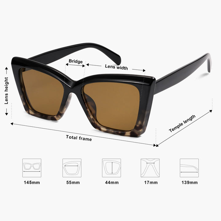 4 Colors - Classic Style Flat Glasses