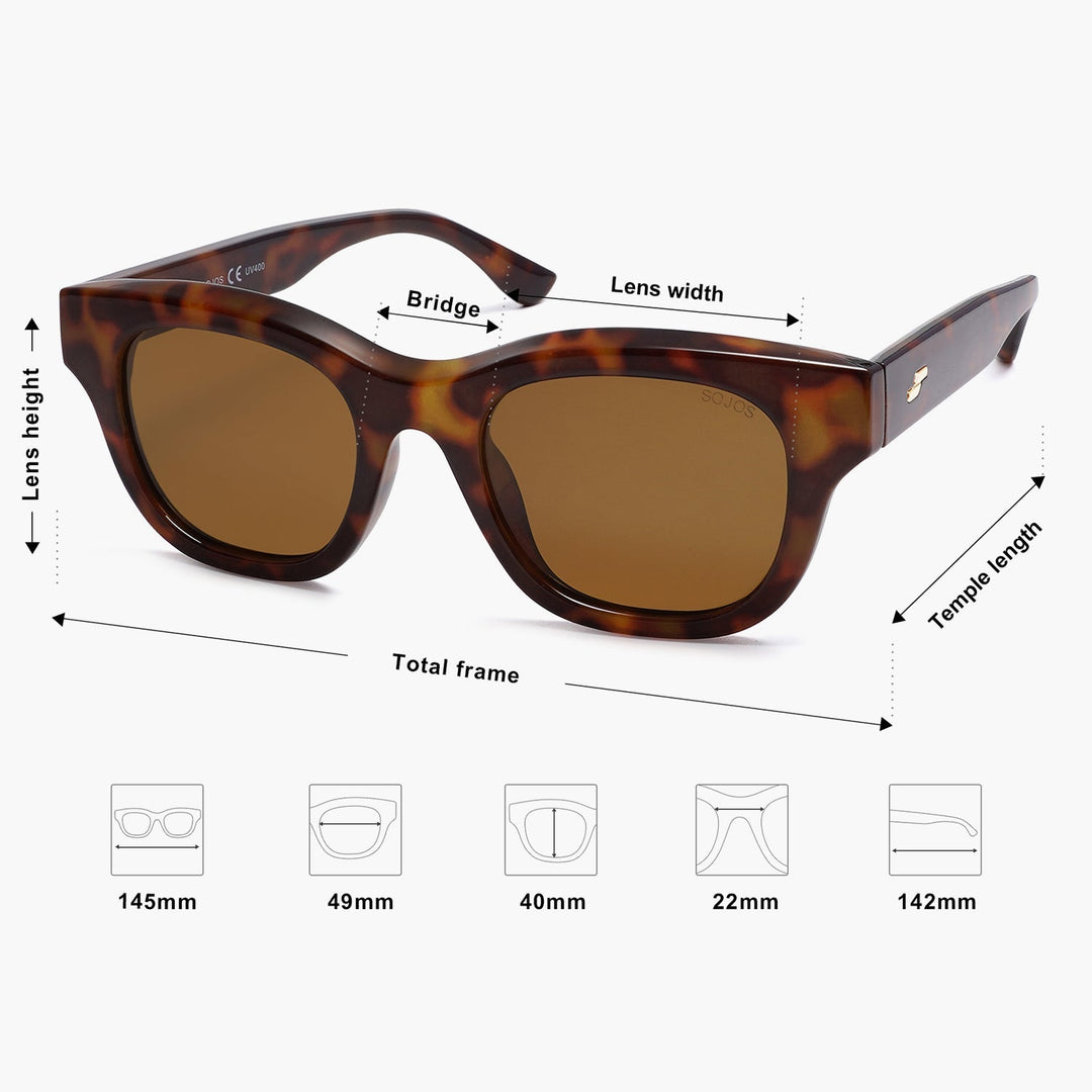 5 Colors - logo metal sunglasses