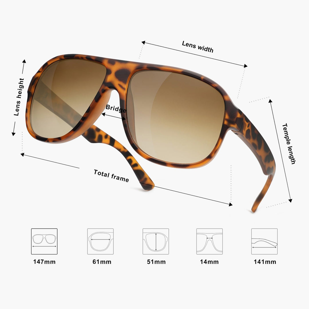 5 Colors - Retro Style Sunglasses