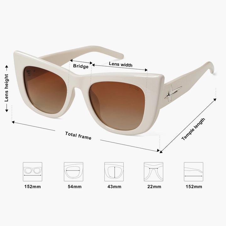 5 color rhinestone lens polarized sunglasses