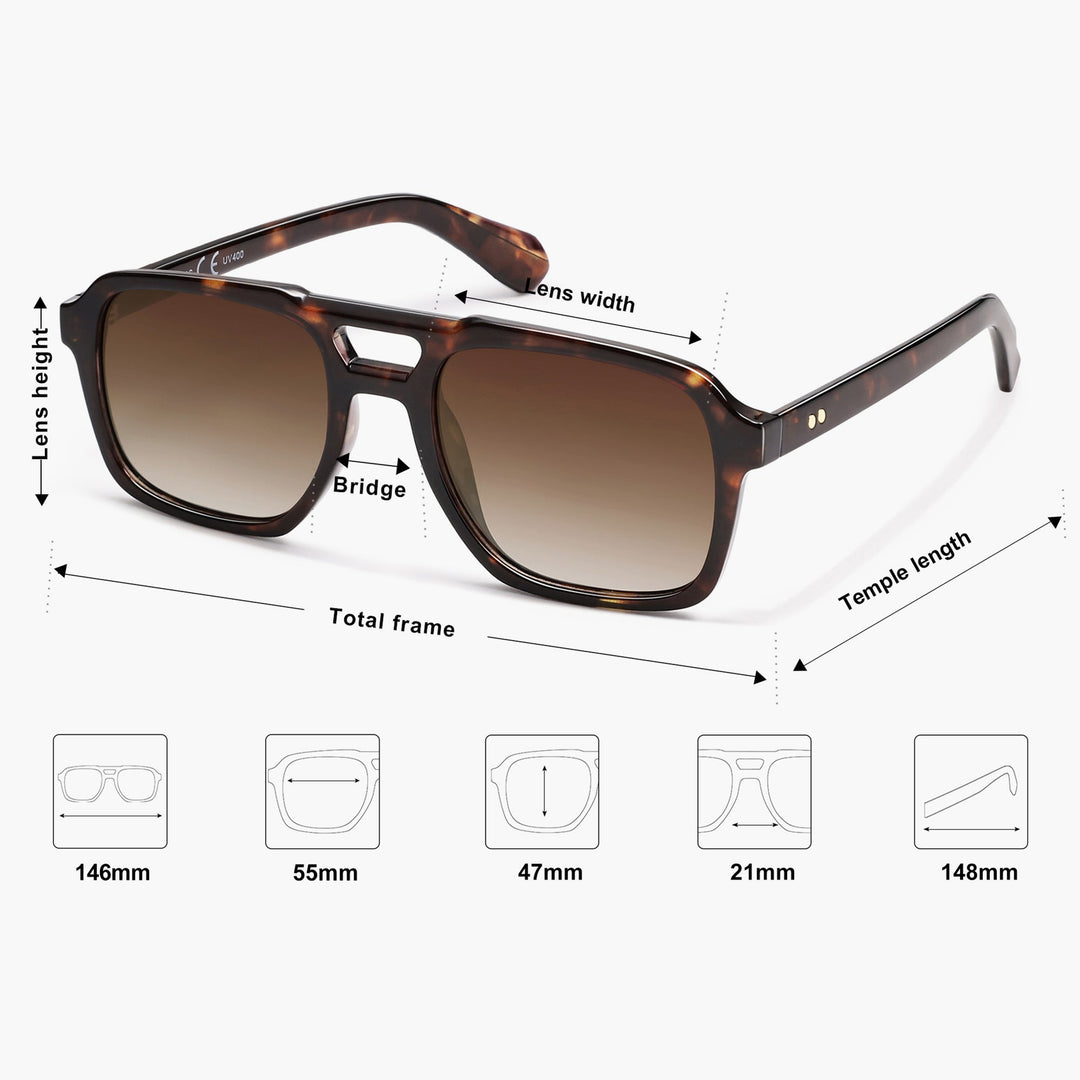 8 Colors - Stylish Striped Sunglasses