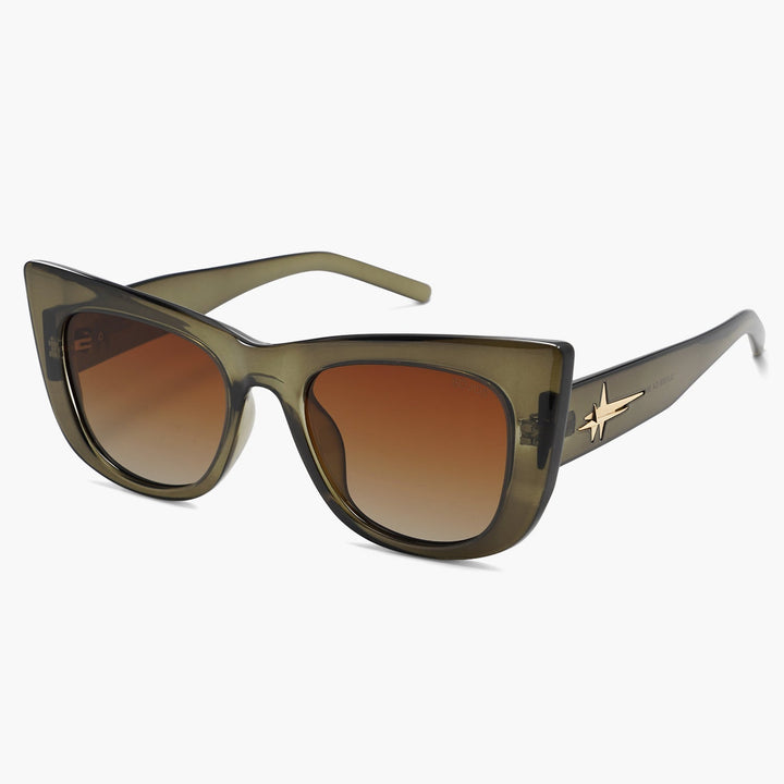 5 color rhinestone lens polarized sunglasses