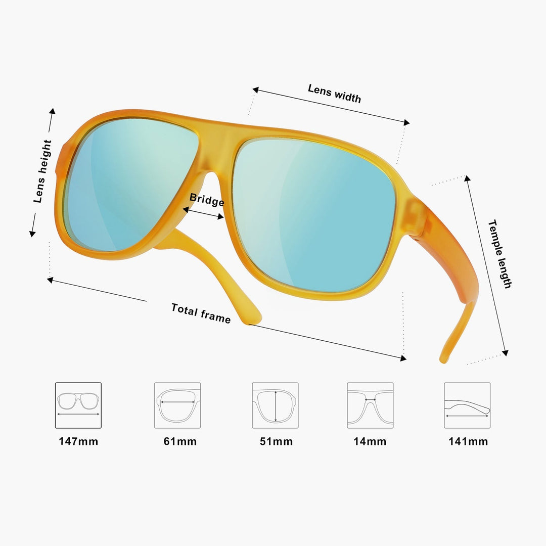 5 Colors - Retro Style Sunglasses