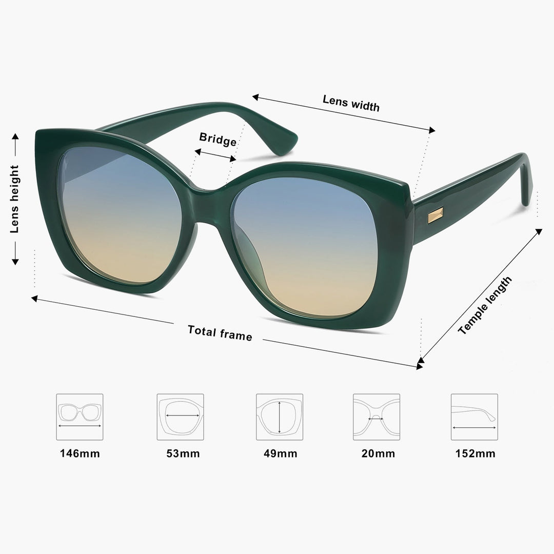 5 Colors - Gold Logo Sunglasses
