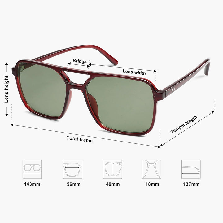 1 Colour Retro Print Sunglasses