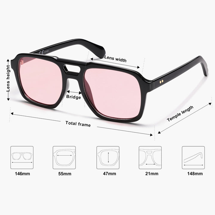 8 Colors - Stylish Striped Sunglasses