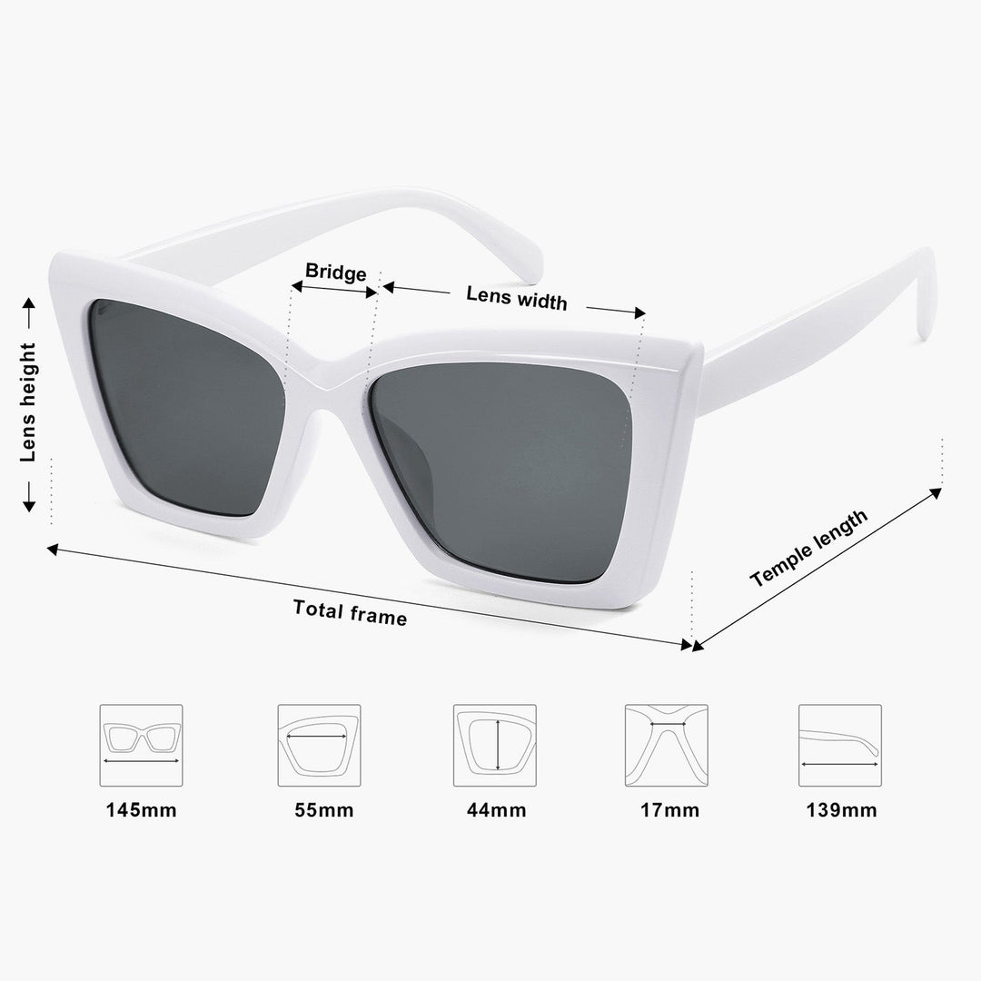 4 Colors - Classic Style Flat Glasses