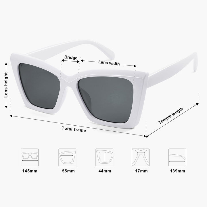 4 Colors - Classic Style Flat Glasses