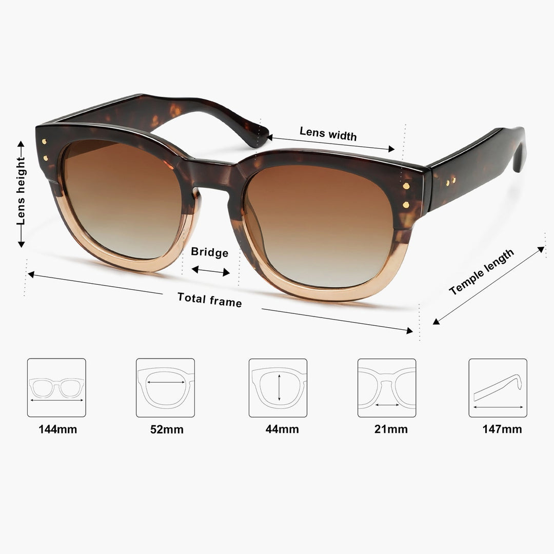 5 color luxury rhinestone lens polarized sunglasses