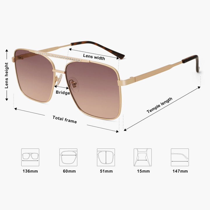5 Colors - Outdoor Square Sunglasses