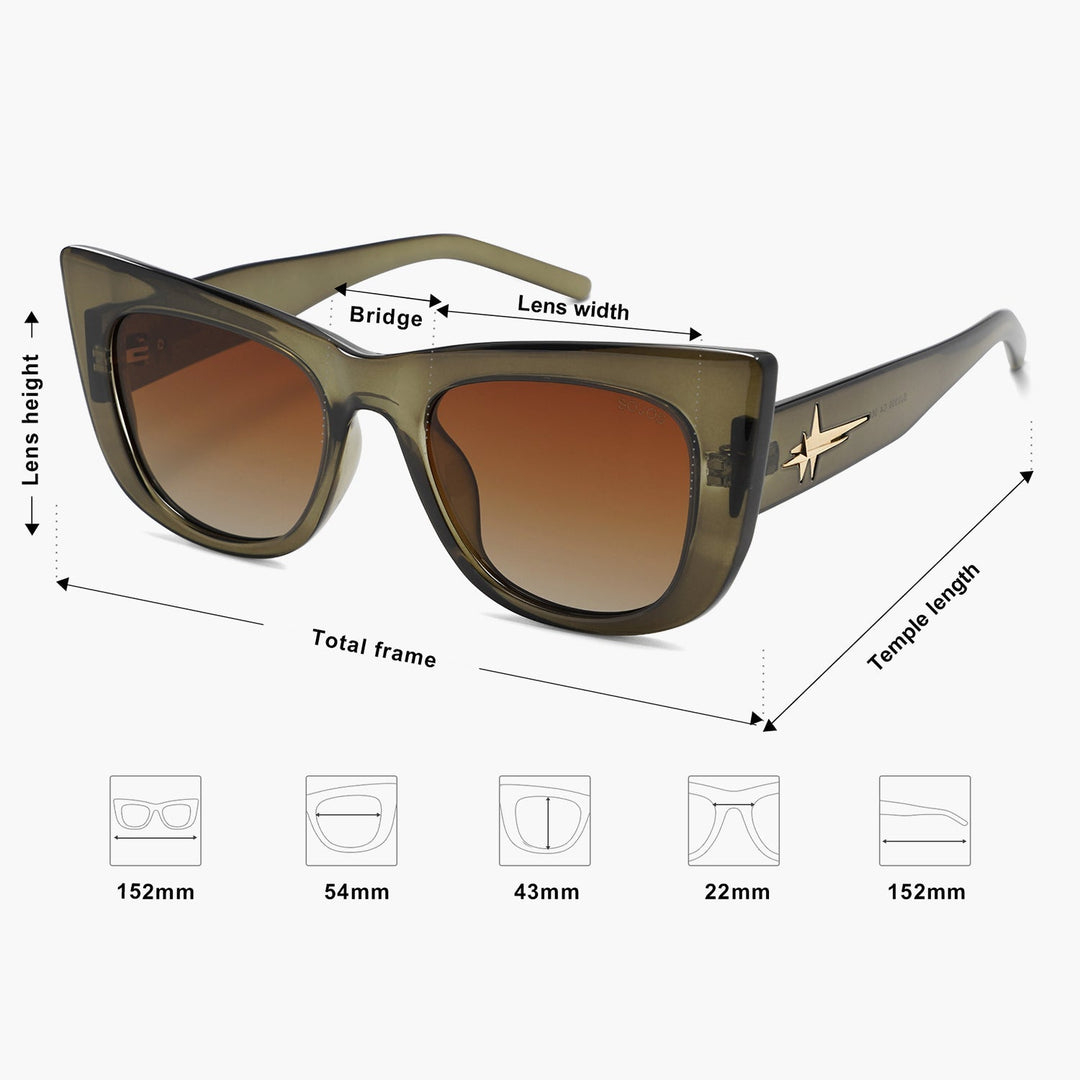 5 color rhinestone lens polarized sunglasses