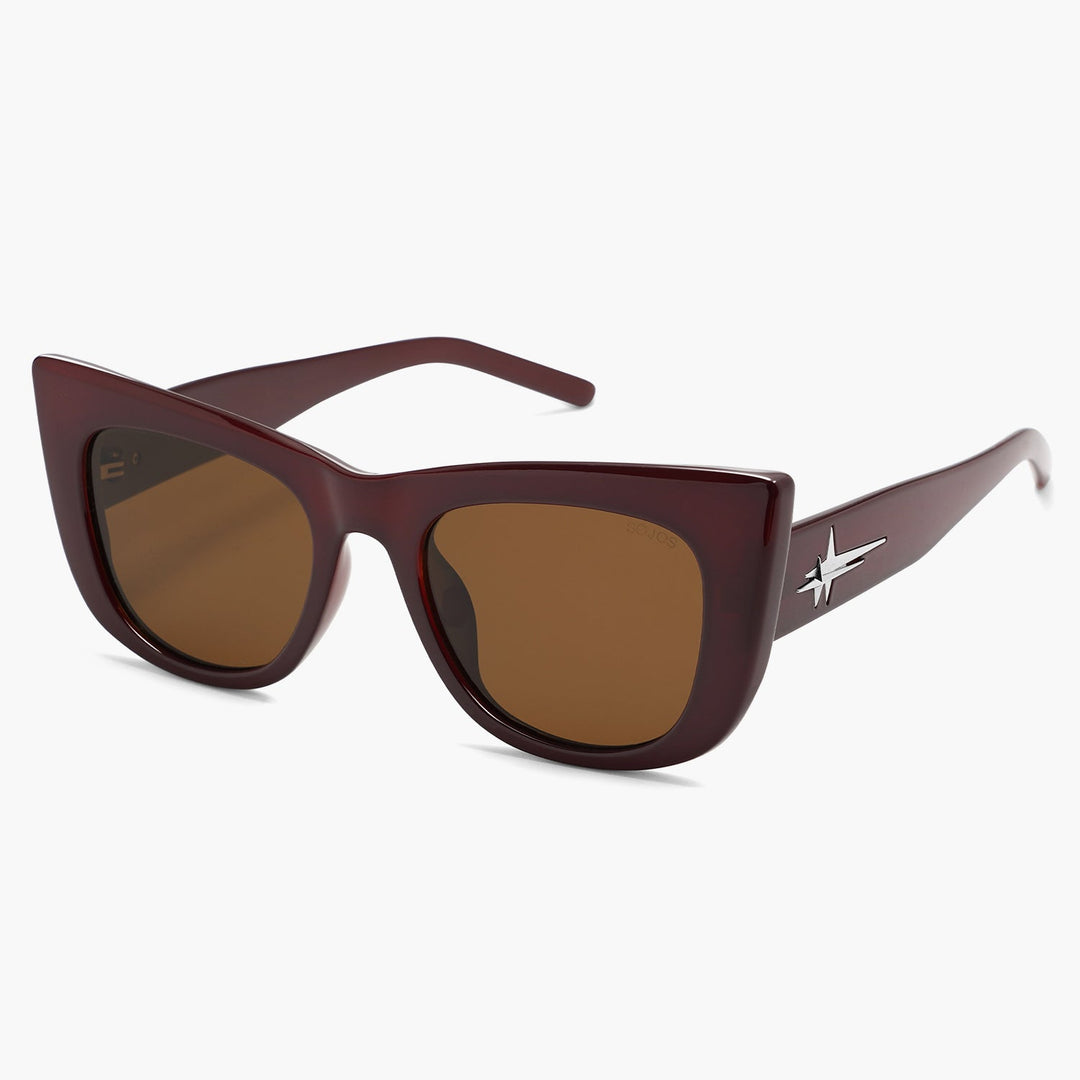 5 color rhinestone lens polarized sunglasses